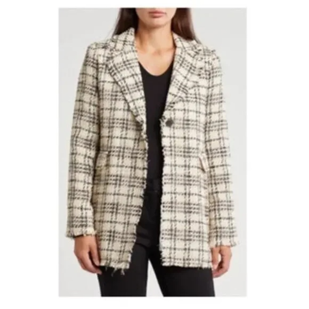 NWT Ellen Tracy Boucle Blazer Size XS